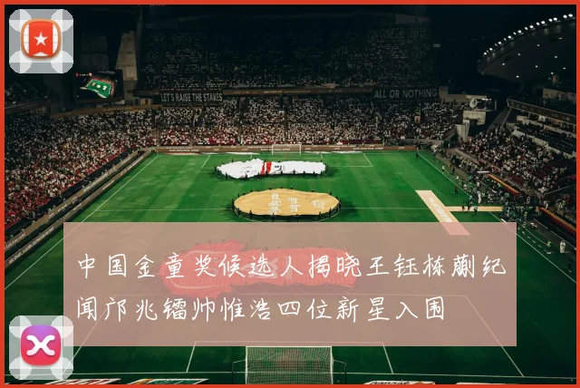 中国金童奖候选人揭晓王钰栋蒯纪闻邝兆镭帅惟浩四位新星入围
